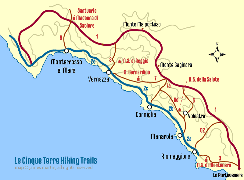 Cinque Terre Hiking Trails 